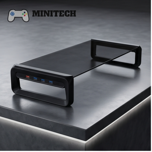 Kệ Nâng Màn Hình USB 3.0 4 Cổng Gọn Bàn