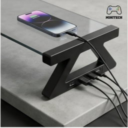 Kệ Nâng Màn Hình USB Kính Cường Lực