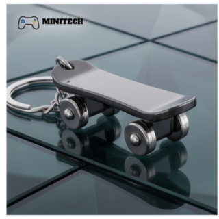 Móc Khóa Ván Trượt Mini Xoay 360°