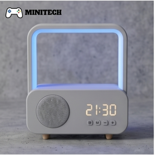 Loa Bluetooth Kiêm Đèn Ngủ Đồng Hồ
