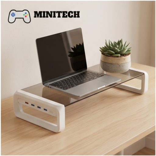 Kệ Nâng Màn Hình USB 3.0 4 Cổng Gọn Bàn