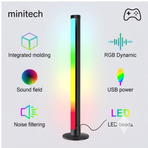 Cặp Thanh LED RGB Nhảy Theo Nhạc 42cm