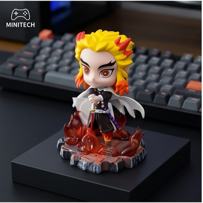 Mô Hình Viêm Trụ Rengoku Chibi 10cm