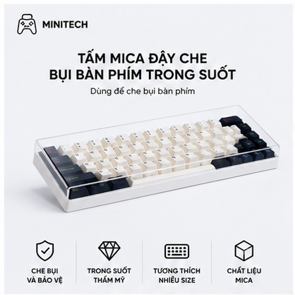 Tấm Mica Đậy Bàn Phím Trong Suốt