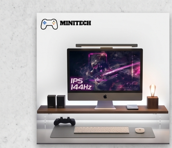 Kệ Đỡ Màn Hình Gỗ LED RGB Trầm Tính