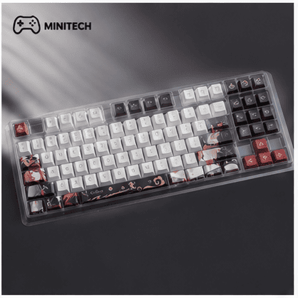 Keycap Anime PBT Trắng Đen Cho Bàn Phím Cơ