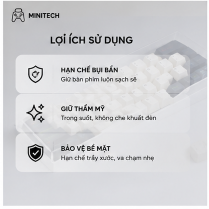 Tấm Mica Đậy Bàn Phím Trong Suốt
