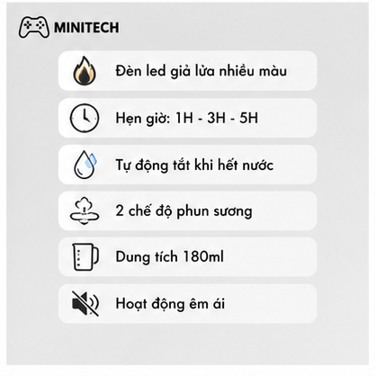 máy phun sương giả lửa