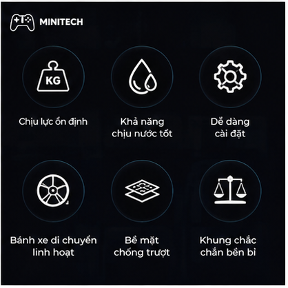 Khung Đỡ PC Có Bánh Di Chuyển Gọn