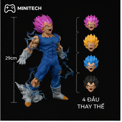 Mô Hình Vegeta Tự Bỷ 4 Đầu Thay Thế