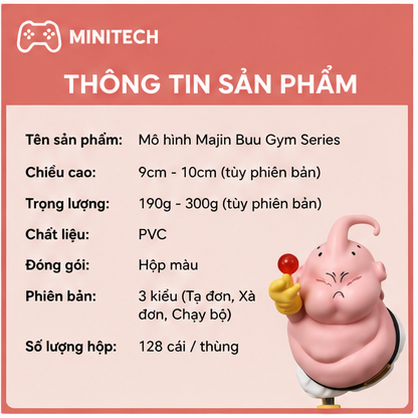 Bộ 5 Mô Hình Majin Buu Tập Gym