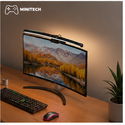 Đèn Màn Hình Cong Có LED Minitech giải quyết vấn đề gì? Có những góc bàn nhìn rất gọn, nhưng khi làm việc buổi tối lại thiếu ánh sáng đúng chỗ. Bật đèn trần thì sáng cả phòng nhưng dễ bị chói, còn dùng đèn bàn thì chiếm diện tích và đôi khi ánh sáng phản lên màn hình. Đèn màn hình cong có LED Minitech là kiểu phụ kiện sinh ra cho những ai muốn bàn sáng hơn nhưng vẫn giữ setup gọn. Sản phẩm được thiết kế dạng thanh cong, kẹp trực tiếp lên màn hình để ánh sáng chiếu xuống khu vực bàn phím, chuột và mặt bàn. Cách này giúp tiết kiệm không gian hơn so với đèn để bàn thông thường, nhất là với bàn nhỏ hoặc góc setup đã có nhiều phụ kiện. Với màn hình cong, form đèn cong nhìn liền mạch hơn và hợp với tổng thể setup gaming hoặc góc làm việc hiện đại. Điểm tiện là đèn có 3 chế độ màu: ánh sáng trắng 3000K, ánh sáng vàng 4200K và ánh sáng hỗn hợp 6500K. Khi cần làm việc, đọc tài liệu hoặc gõ văn bản, bạn có thể chọn ánh sáng phù hợp với mắt hơn. Khi chơi game hoặc muốn góc bàn có mood nhẹ, ánh sáng vàng hoặc hỗn hợp sẽ dễ chịu hơn. Đèn có điều khiển cảm ứng 3 nút, hỗ trợ chỉnh độ sáng và có tính năng tự tắt sau 60 phút theo thông tin sản phẩm. Dùng được cho ai? Sản phẩm hợp với người làm việc tại nhà, dân văn phòng dùng màn hình rời, sinh viên hay học buổi tối, gamer muốn setup gọn hơn và những bạn thích bàn làm việc sạch, ít dây, ít đồ thừa. Nếu bạn đang dùng màn hình cong và không muốn đặt thêm đèn bàn, mẫu này khá hợp. Minitech chọn cái này vì sao? Minitech chọn mẫu này vì nó giải quyết đúng nhu cầu của khách hay setup bàn: cần sáng hơn nhưng không muốn bàn bị rối. Kích thước 398 x 131 x 87mm, trọng lượng khoảng 375g, công suất 5W, điện áp 5V/1A nên phù hợp dùng như một đèn hỗ trợ ánh sáng cho góc làm việc. Chỉ số hoàn màu Ra >85 cũng giúp ánh sáng nhìn tự nhiên hơn khi dùng hằng ngày. Trước khi gửi hàng, Minitech kiểm tra sản phẩm và đóng gói kỹ để hạn chế lỗi trong quá trình vận chuyển. 5. THÔNG SỐ KỸ THUẬT Thông số Chi tiết Tên sản phẩm Đèn màn hình cong có LED Minitech Model TB-301SF Công dụng Chiếu sáng bàn làm việc, bàn phím, góc gaming, màn hình cong Kích thước 398 x 131 x 87 mm Chất liệu Chưa có thông tin chính xác Màu sắc Đen Trọng lượng Khoảng 375g Điện áp định mức 5V / 1A Công suất định mức 5W Mô-đun LED 66 x 0.5W / LED Chỉ số hoàn màu Ra >85 Nhiệt độ màu 3000K / 4200K / 6500K Số chế độ màu 3 chế độ màu đèn Điều khiển Cảm ứng 3 nút Tính năng khác Điều chỉnh độ sáng, tự tắt sau 60 phút theo thông tin sản phẩm Pin Không có thông tin pin Xuất xứ Chưa có thông tin Giá bán Cần cập nhật theo giá website 6. CAM KẾT MINITECH ✓ Đổi trả trong 7 ngày nếu lỗi sản phẩm ✓ Đóng gói kỹ, giao hàng toàn quốc ✓ CSKH hỗ trợ nhanh qua Zalo ✓ Hàng được kiểm tra trước khi giao 7. FAQ Đèn này có dùng được cho màn hình cong không? Có. Sản phẩm là phiên bản dành cho màn hình cong, thiết kế thanh đèn dạng cong để đặt trên màn hình gọn hơn. Đèn có mấy chế độ màu? Đèn có 3 chế độ màu: 3000K, 4200K và 6500K. Đèn có chỉnh được độ sáng không? Có. Theo thông tin sản phẩm, đèn hỗ trợ điều chỉnh độ sáng bằng cụm nút cảm ứng. Đèn có tự tắt không? Có. Sản phẩm có tính năng tự tắt sau khoảng 60 phút theo mô tả sản phẩm. Đèn dùng pin hay cắm điện? Thông tin hiện có là đèn dùng nguồn 5V/1A. Chưa có thông tin về pin, nên nên dùng theo nguồn cấp đi kèm hoặc cổng cấp nguồn phù hợp.