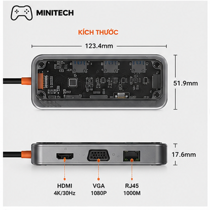 Docking Station USB-C 10 in 1 SW10V Pro
