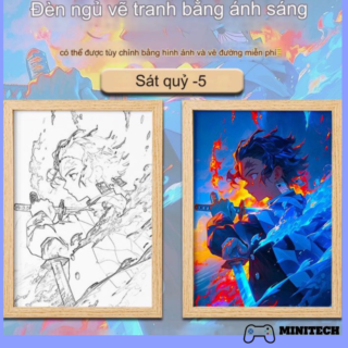 Tranh Đèn 3D 3 chế độ đèn đẹp decor để phòng setup gaming