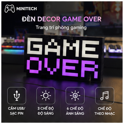 Đèn decor GAME OVER