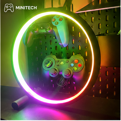 Đèn LED tròn RGB Minitech decor góc gaming