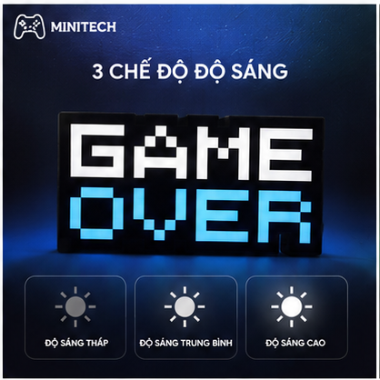 Đèn decor GAME OVER