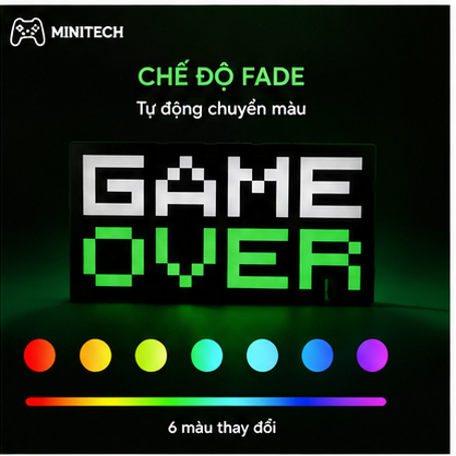 Đèn decor GAME OVER