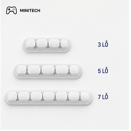 Kẹp Silicon Cố Định Dây Cáp Bàn Làm Việc
