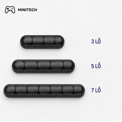 Kẹp Silicon Cố Định Dây Cáp Bàn Làm Việc