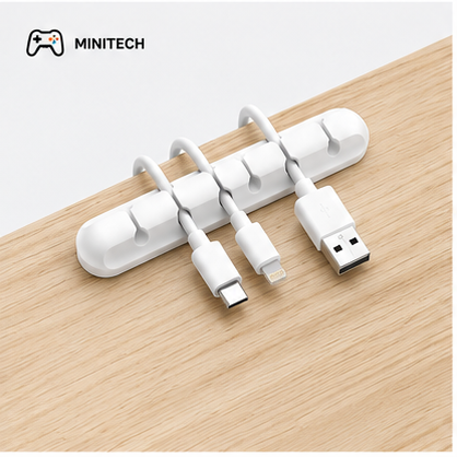 Kẹp Silicon Cố Định Dây Cáp Bàn Làm Việc