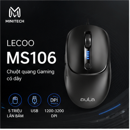 Chuột Gaming Có Dây Lecoo MS106 USB