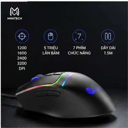 Chuột Gaming Có Dây Lecoo MS106 USB