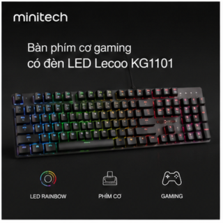 Bàn Phím Cơ Gaming LED Lecoo KG1101