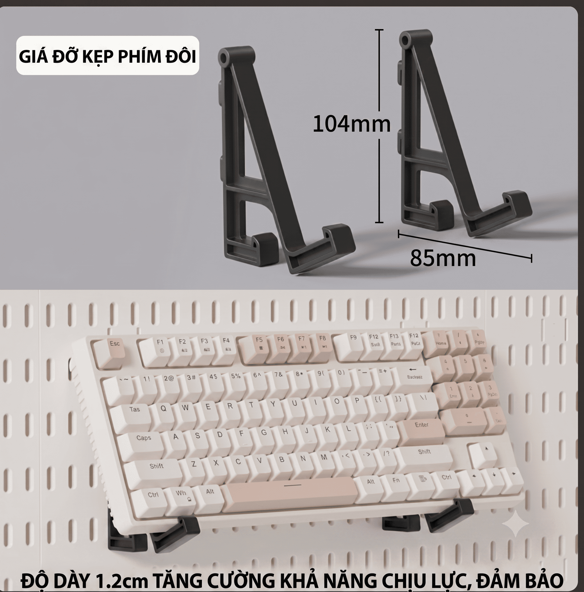 Giá Đỡ Bàn Phím Treo Pegboard - Ảnh 12