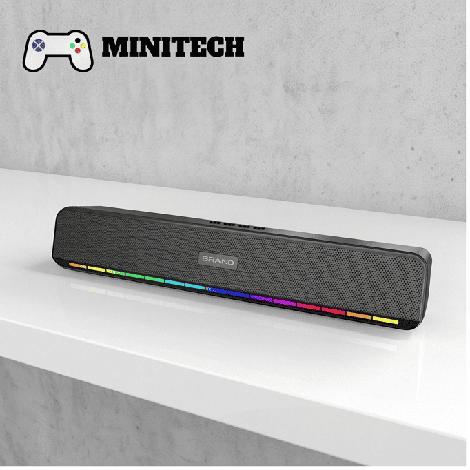 Loa Bluetooth RGB Soundbar Mini Để Bàn Bluetooth 5.3 - Ảnh 2