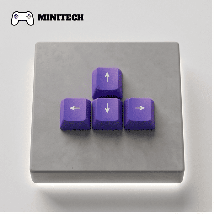 Keycap PSP Directional 4 Nút Tím PBT OEM - Ảnh 2