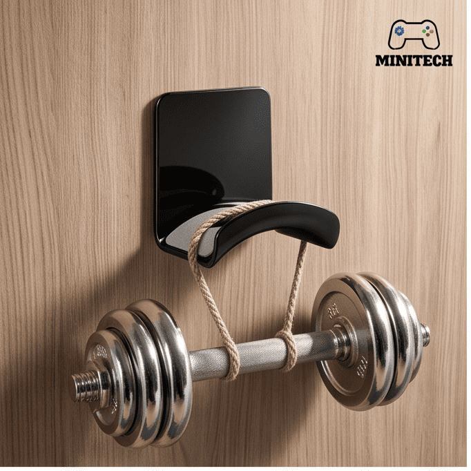 Móc Treo Tai Nghe Đa Năng Dán Tường & Treo Gầm Bàn - Ảnh 2