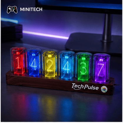 Đồng Hồ LED RGB Giả Nixie 6 Ống Bluetooth - Ảnh 3