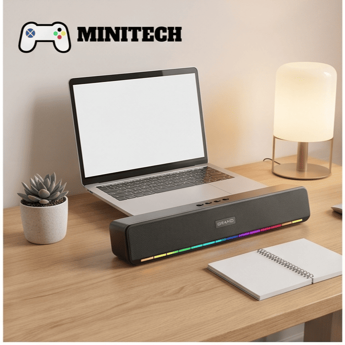 Loa Bluetooth RGB Soundbar Mini Để Bàn Bluetooth 5.3 - Ảnh 3