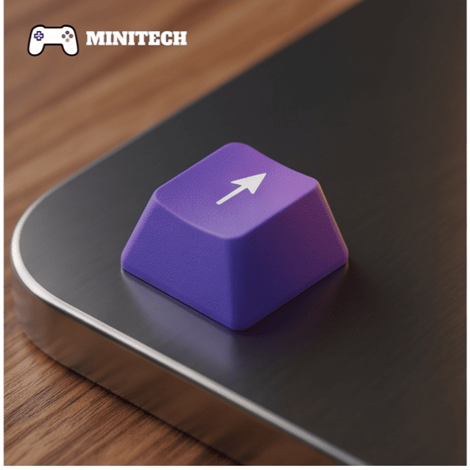 Keycap PSP Directional 4 Nút Tím PBT OEM - Ảnh 3