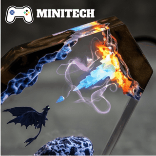 Đèn Decor Để Bàn LED Toothless & Light Fury