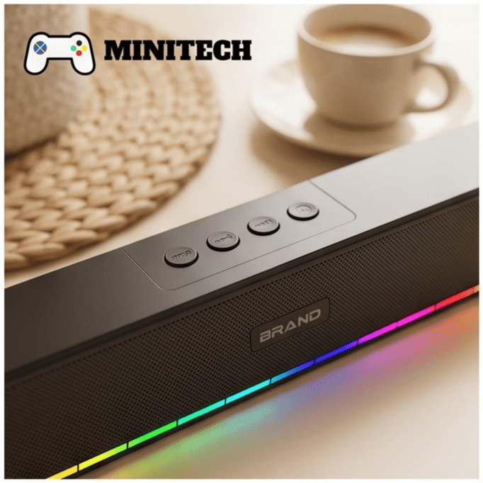 Loa Bluetooth RGB Soundbar Mini Để Bàn Bluetooth 5.3 - Ảnh 6