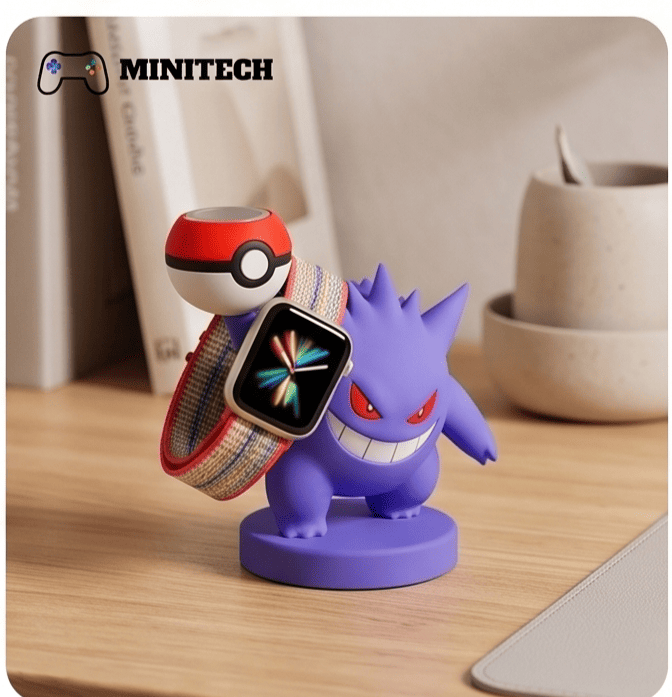 Đế Để Apple Watch Gengar Có Khe Gắn Dây Sạc - Ảnh 7