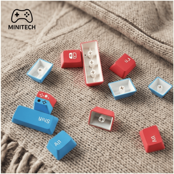 Keycap Nintendo 9 Nút PBT Dye Sub Cho Bàn Phím Cơ - Ảnh 5