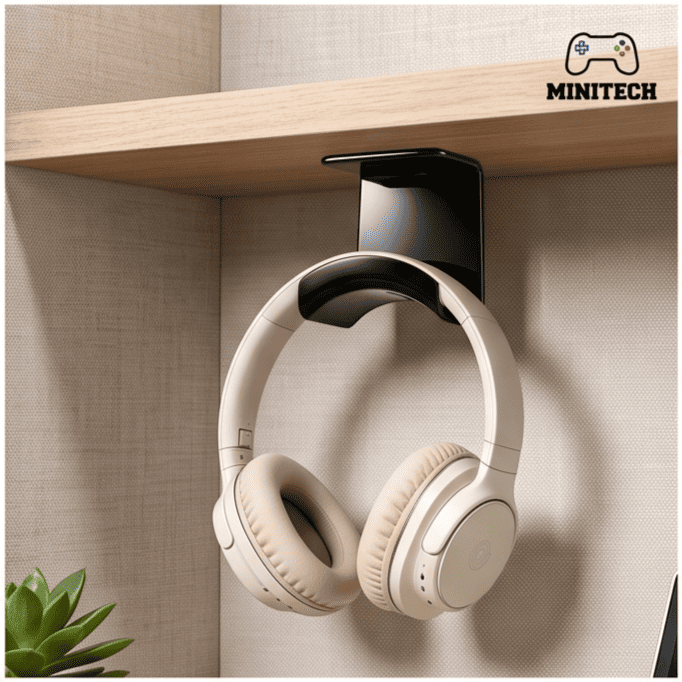 Móc Treo Tai Nghe Đa Năng Dán Tường & Treo Gầm Bàn - Ảnh 6