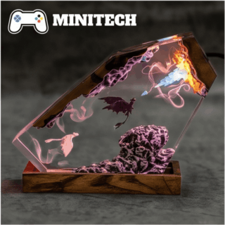 Đèn Decor Để Bàn LED Toothless & Light Fury