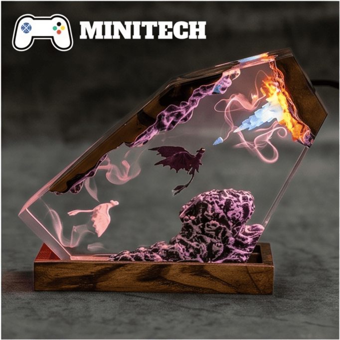 Đèn Decor Để Bàn LED Toothless & Light Fury