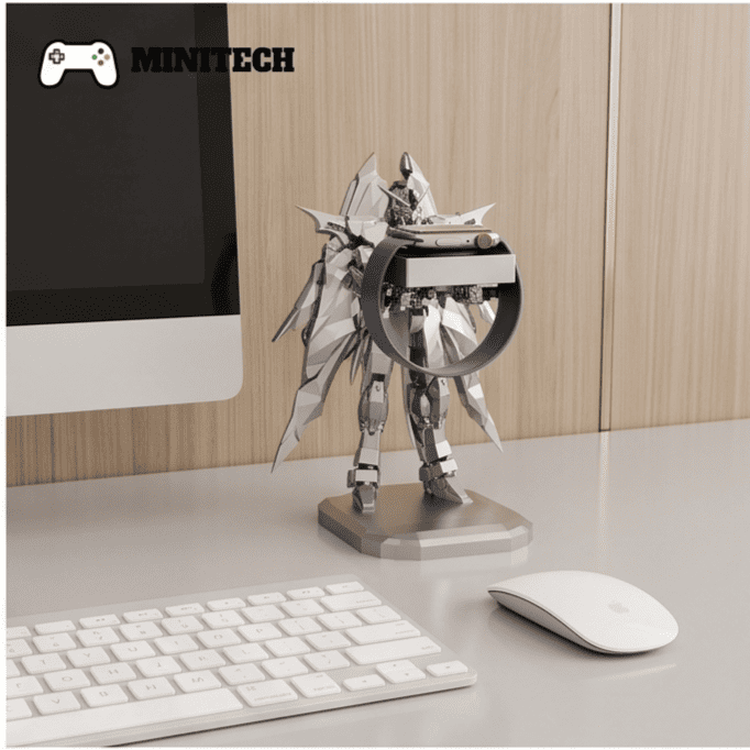 Đế Sạc Apple Watch Hình Gundam Decor Để Bàn - Ảnh 3