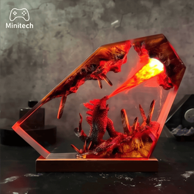 Đèn Decor Để Bàn LED Godzilla 25x15cm Resin