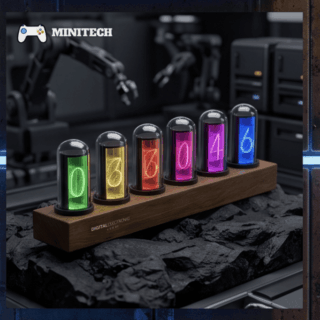 Đồng Hồ LED RGB Nixie Style Để Bàn