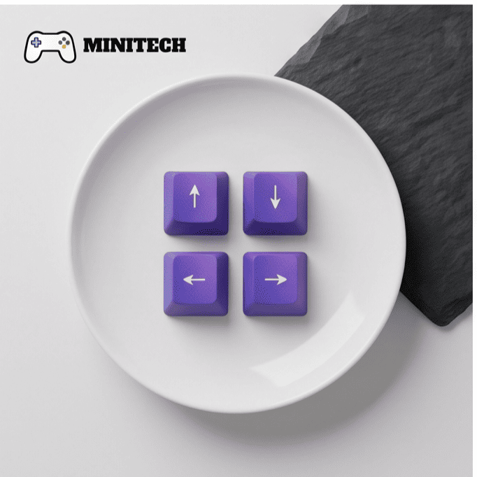 Keycap PSP Directional 4 Nút Tím PBT OEM - Ảnh 7
