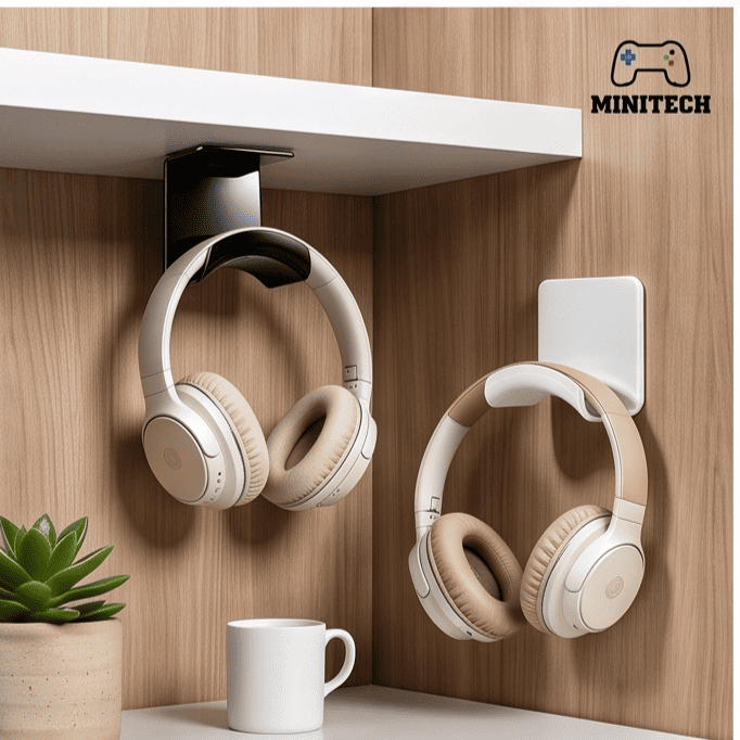 Móc Treo Tai Nghe Đa Năng Dán Tường & Treo Gầm Bàn