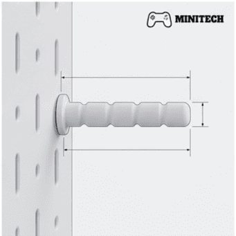 Bộ Chốt Treo Pegboard 5 Cái Minitech Cho Bảng Pegboard - Ảnh 2