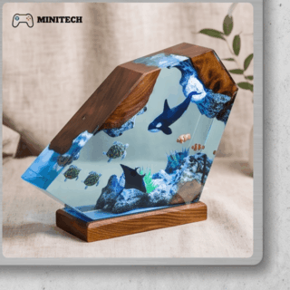 Đèn Decor Để Bàn LED Đại Dương 25x15cm Resin